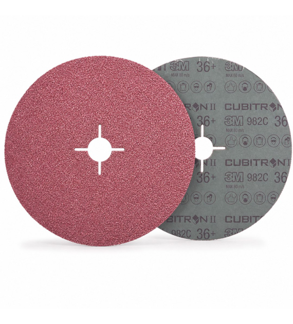 Krążek fibra 982C | fi125 | # 80+ | Cubitron™ | 3M